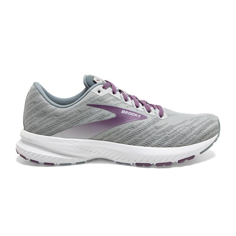 Brooks LAUNCH 7 Road Running Shoes Womens Outlet - Antarctica/Lead/Grape (FBN530482)